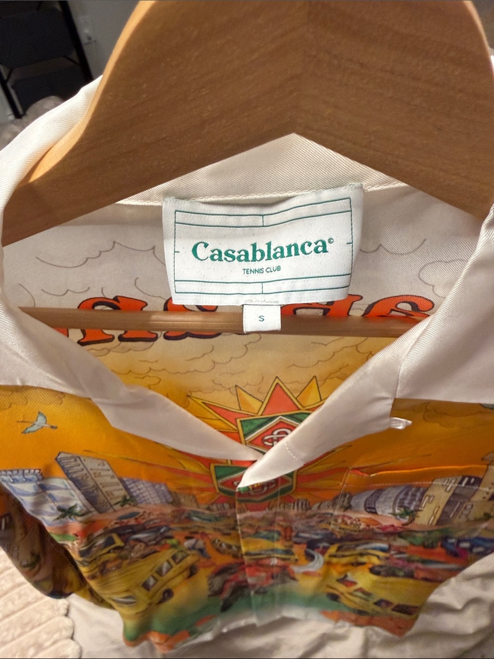 Casablanca Graphic Silk-Blend Shirt - Picture 10 of 10